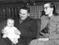 Bill and Mary Diederich with Mary Jr., 1951