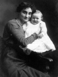 Barbara (Diederich) Brick and child