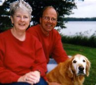 Liz and Roger Martineau with Le Chien
